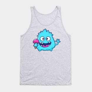 Blue monster cute Tank Top